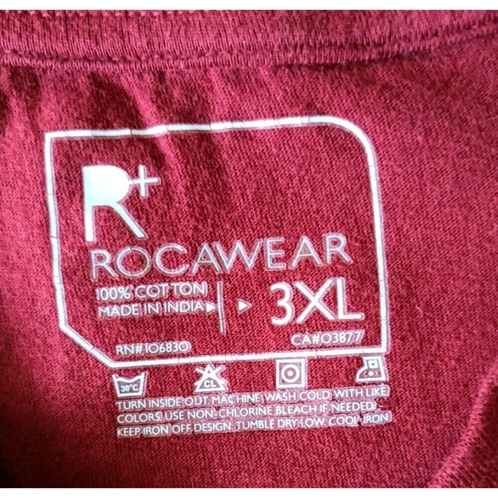 Rocawear T-Shirt Men's 3XL Red Short Sleeve - Picture 2 of 7
